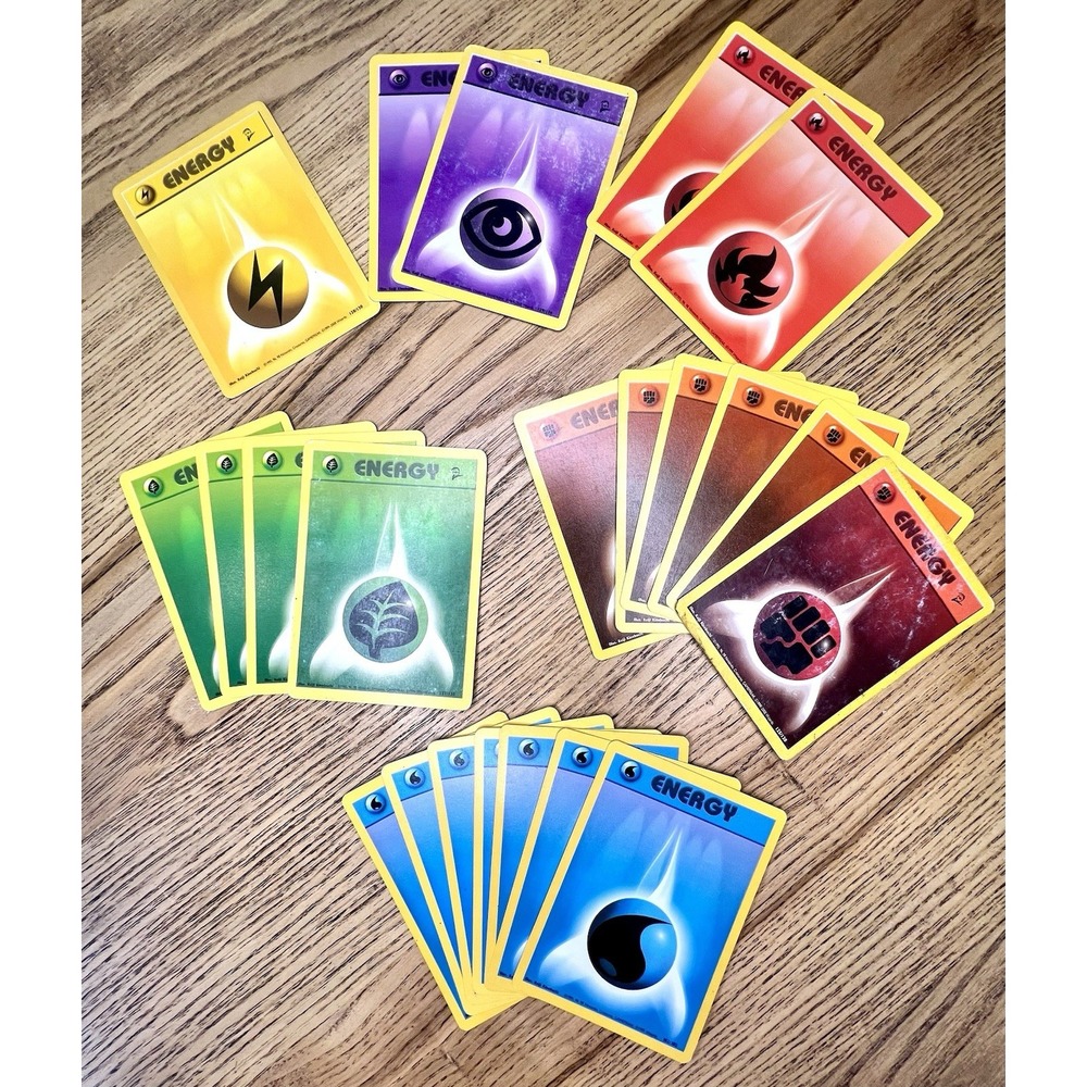 Pokémon Lot Of 22 Energy Non- Holo Energy Miscellaneous